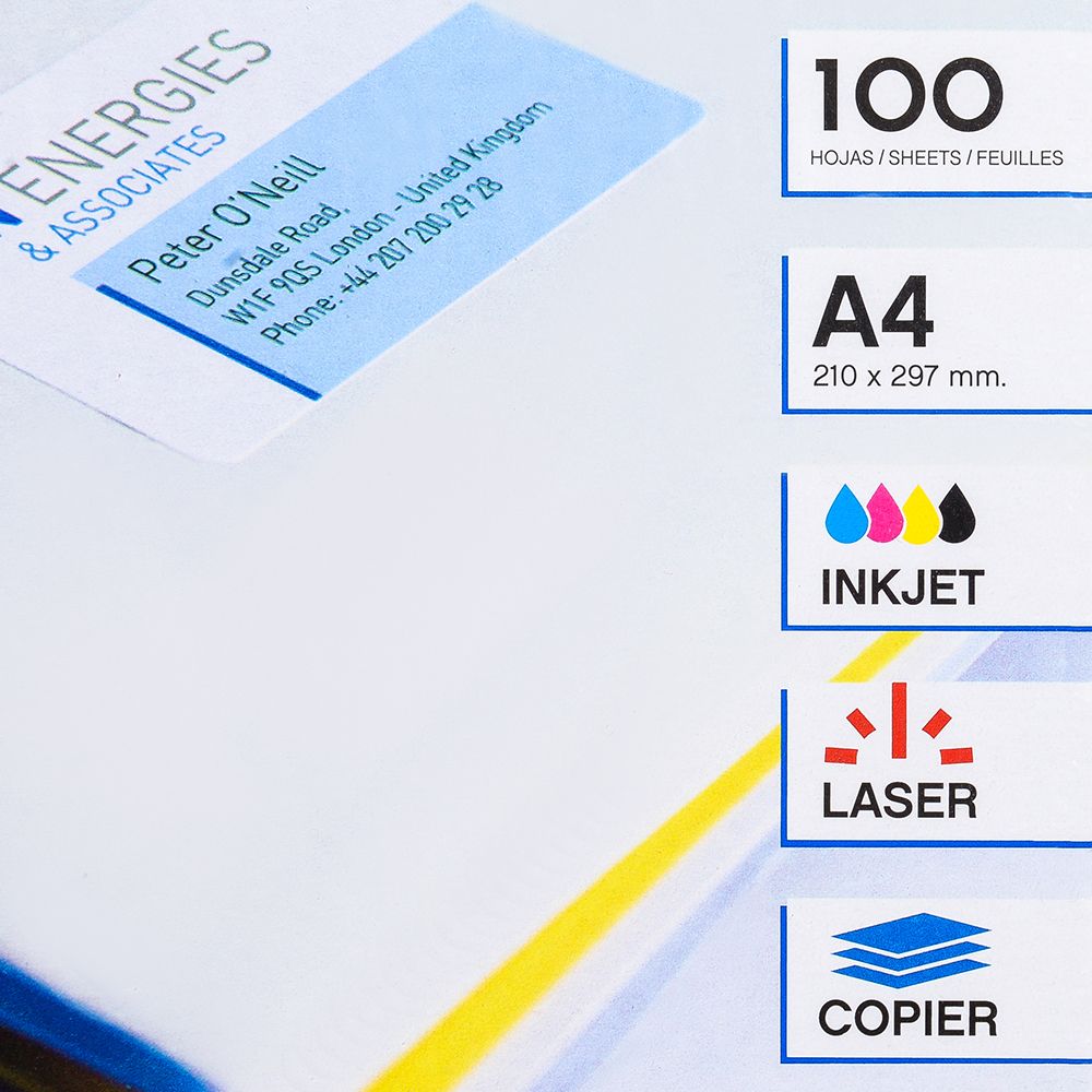 Самоклеящиеся этикетки универсальные 