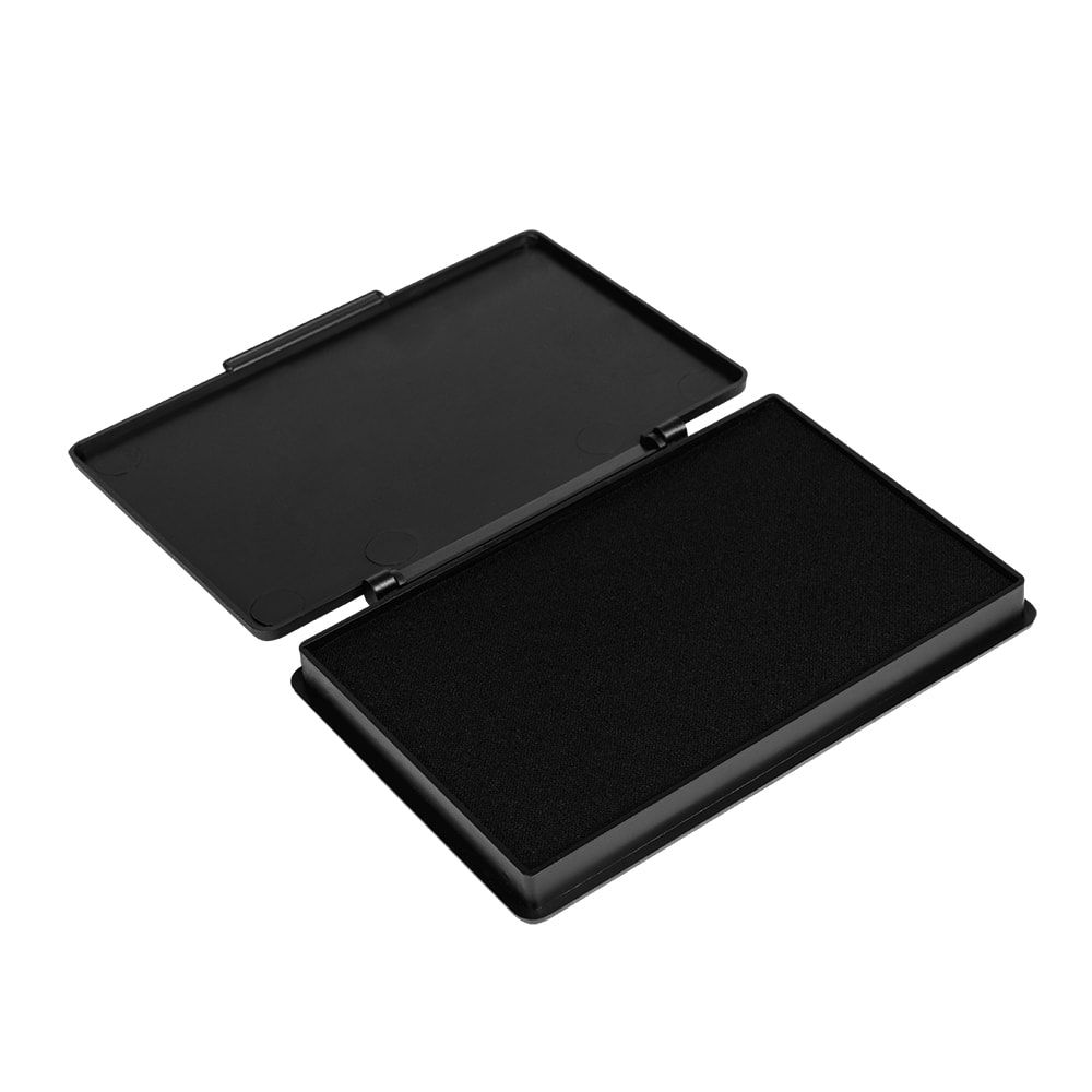 Штемпельная подушка с пластиковой крышкой, синий