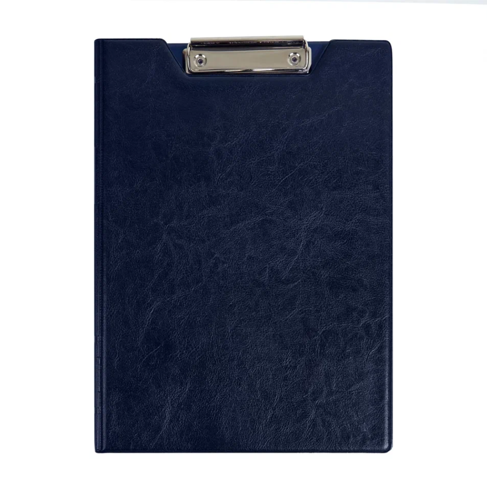 Планшет открывающийся с зажимом, A4, винил, синий