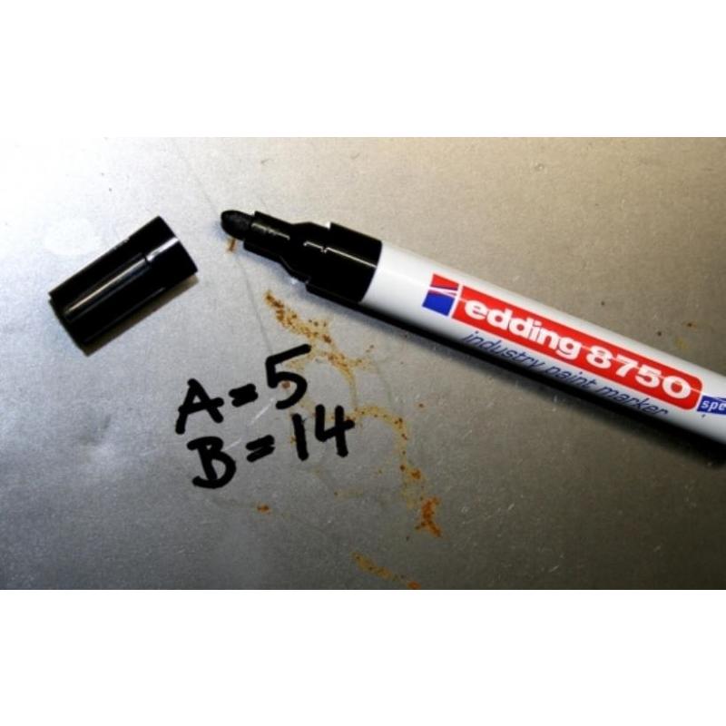 Маркер перманентный на нитрокраске Edding 