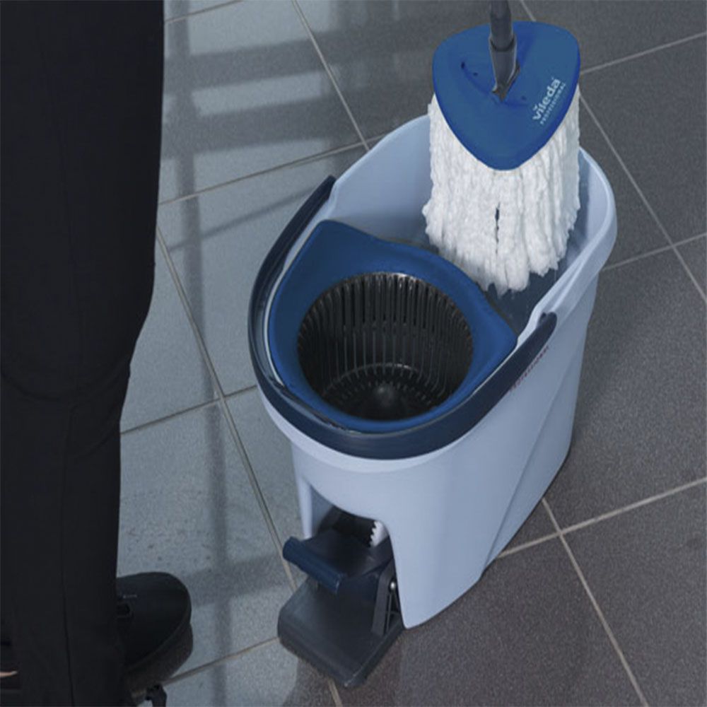 Набор УльтраСпин Мини красный (ведро, отжим, держатель для мопов, моп УльтраСпин Мини,черенок телескоп.)