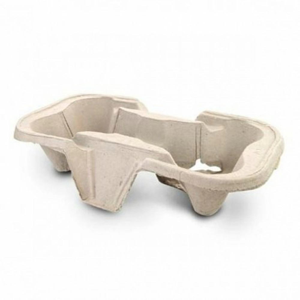 Держатель для 2-х стаканов более 140 мл, 150шт/упак, натуральный