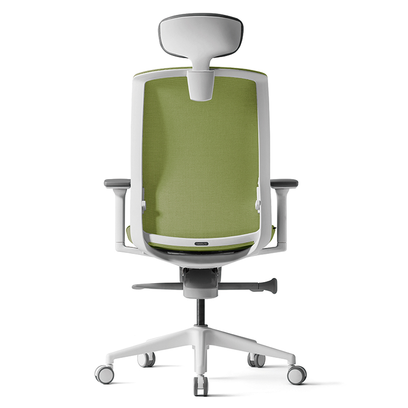 Кресло для руководителя BESTUHL J1, сетка, ткань, пластик, зеленый