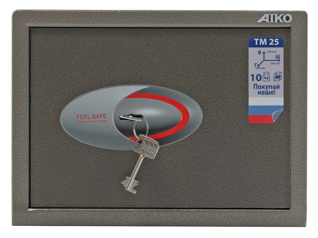Офисный сейф AIKO TM-25, 250x340x280 мм