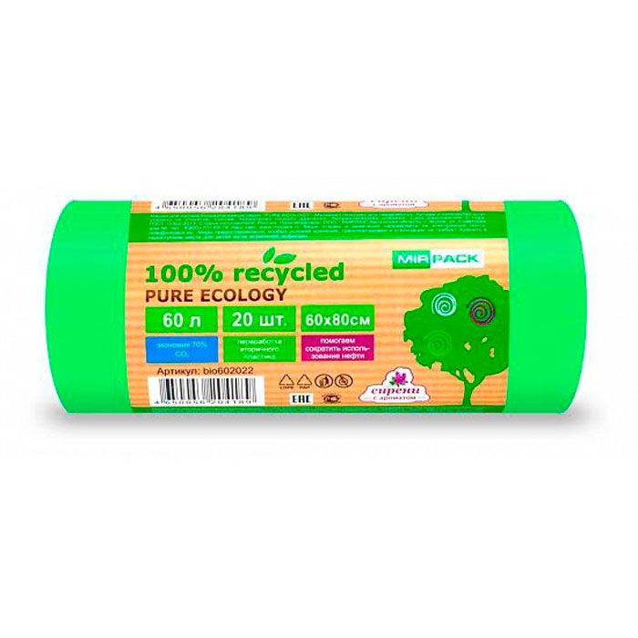 Мешки для мусора ПВД Mirpack 