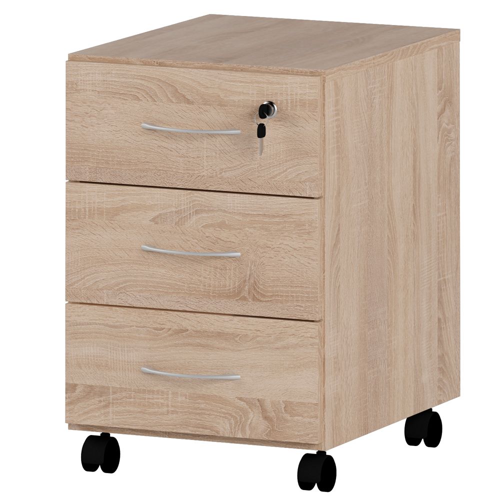 Коллекция Столица тумба мобильная С-032/1, 400х500х576 мм, дуб сонома