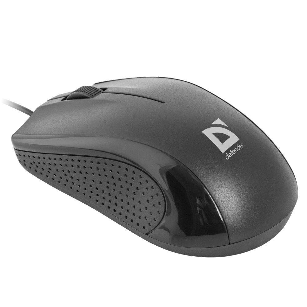 Мышь Defender Optimum MB-160, проводная, 1000 dpi, 3 кнопки, черный