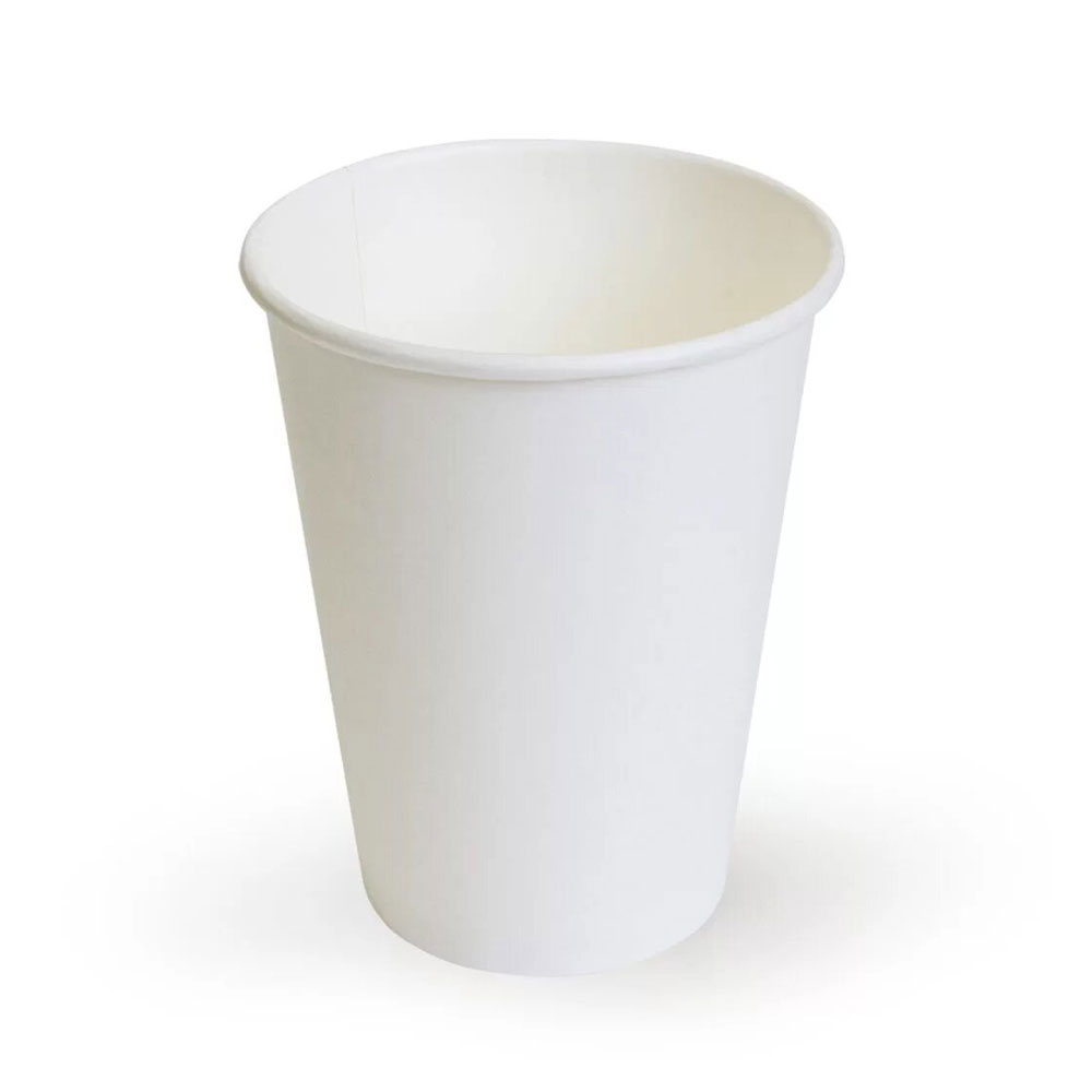 Стакан картонный, 165 мл, 1 слой, 80 шт/упак, белый