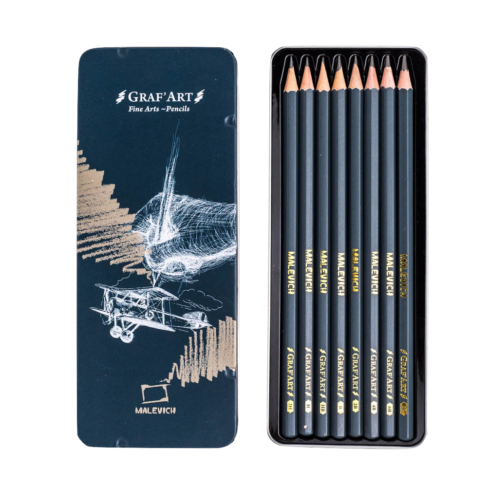 Набор чернографитных карандашей Малевичъ 