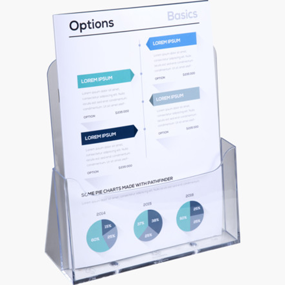 Стойка информационная настольная 