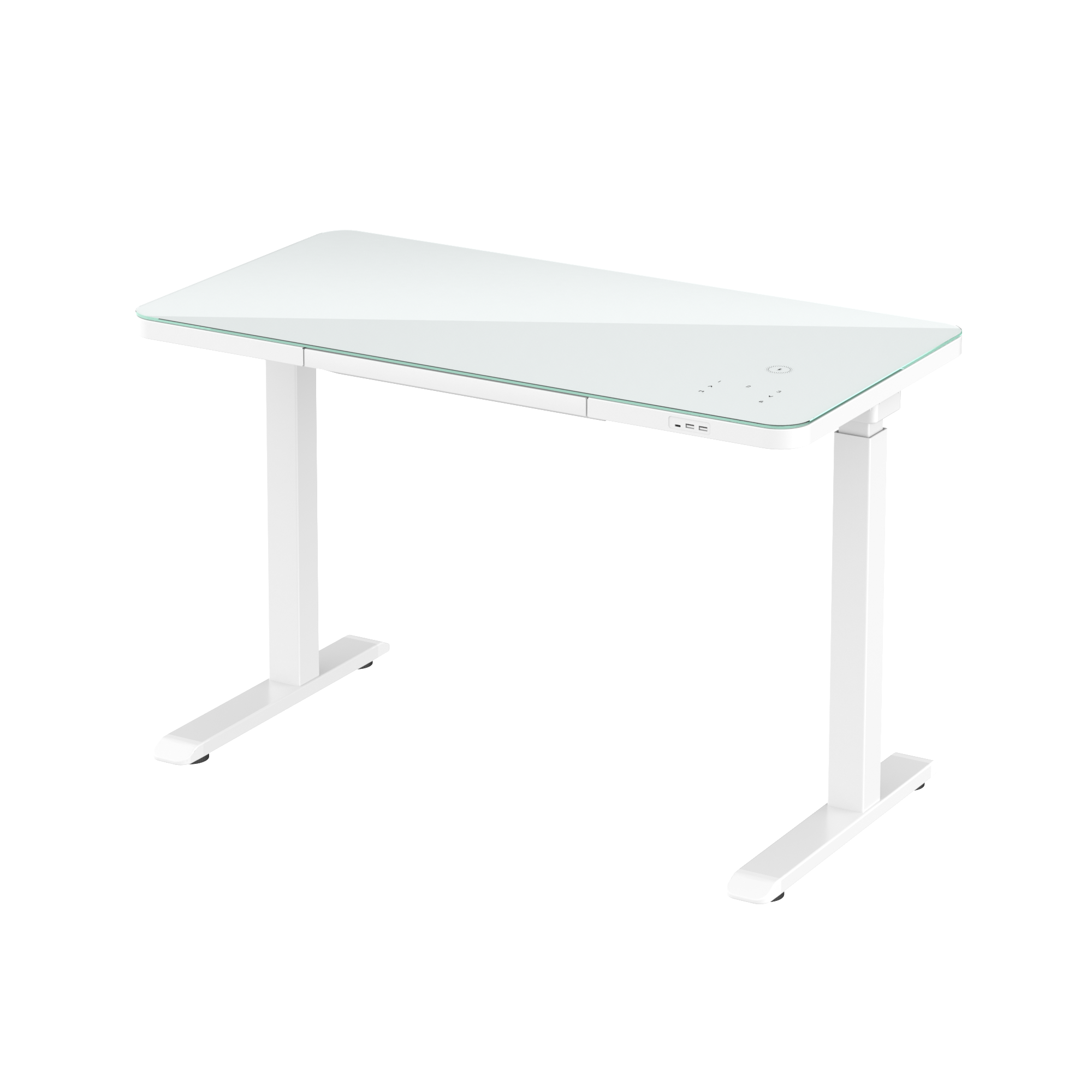 Стол с электроприводом двухмоторный AOKE HOME, белый (AK-GT10-YZF2-W)