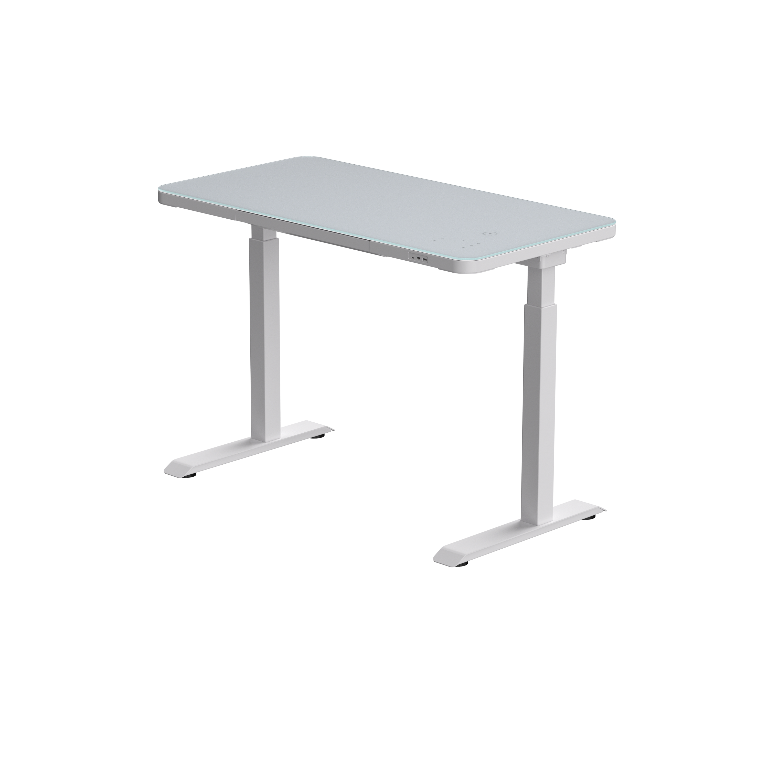 Стол с электроприводом двухмоторный AOKE HOME, белый (AK-GT10-YZF2-W)