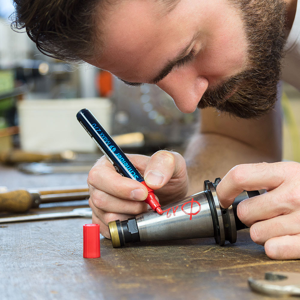 Маркер перманентный на нитрокраске 