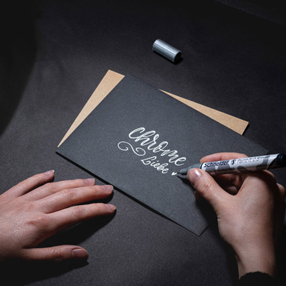 Маркер жидкий хром 