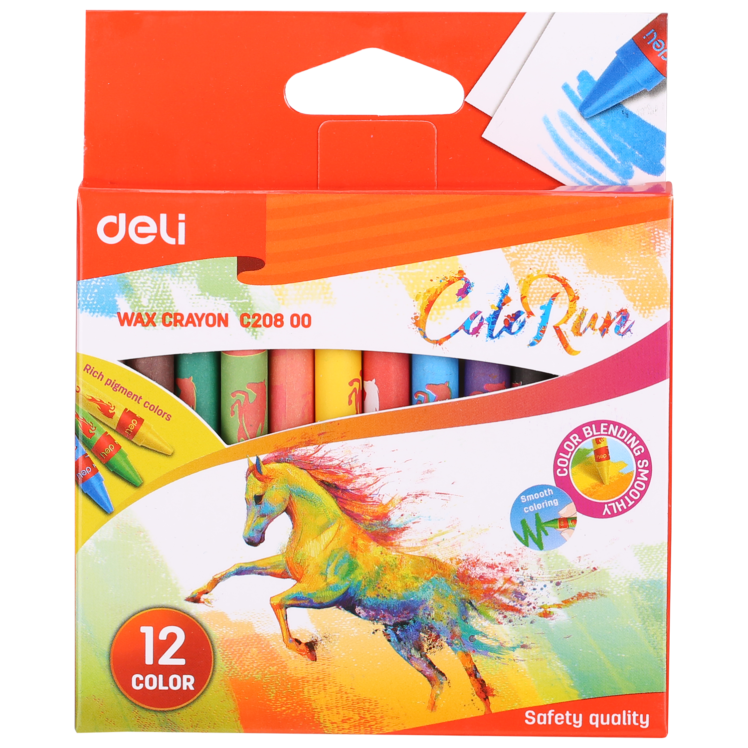 Мелки восковые Deli 