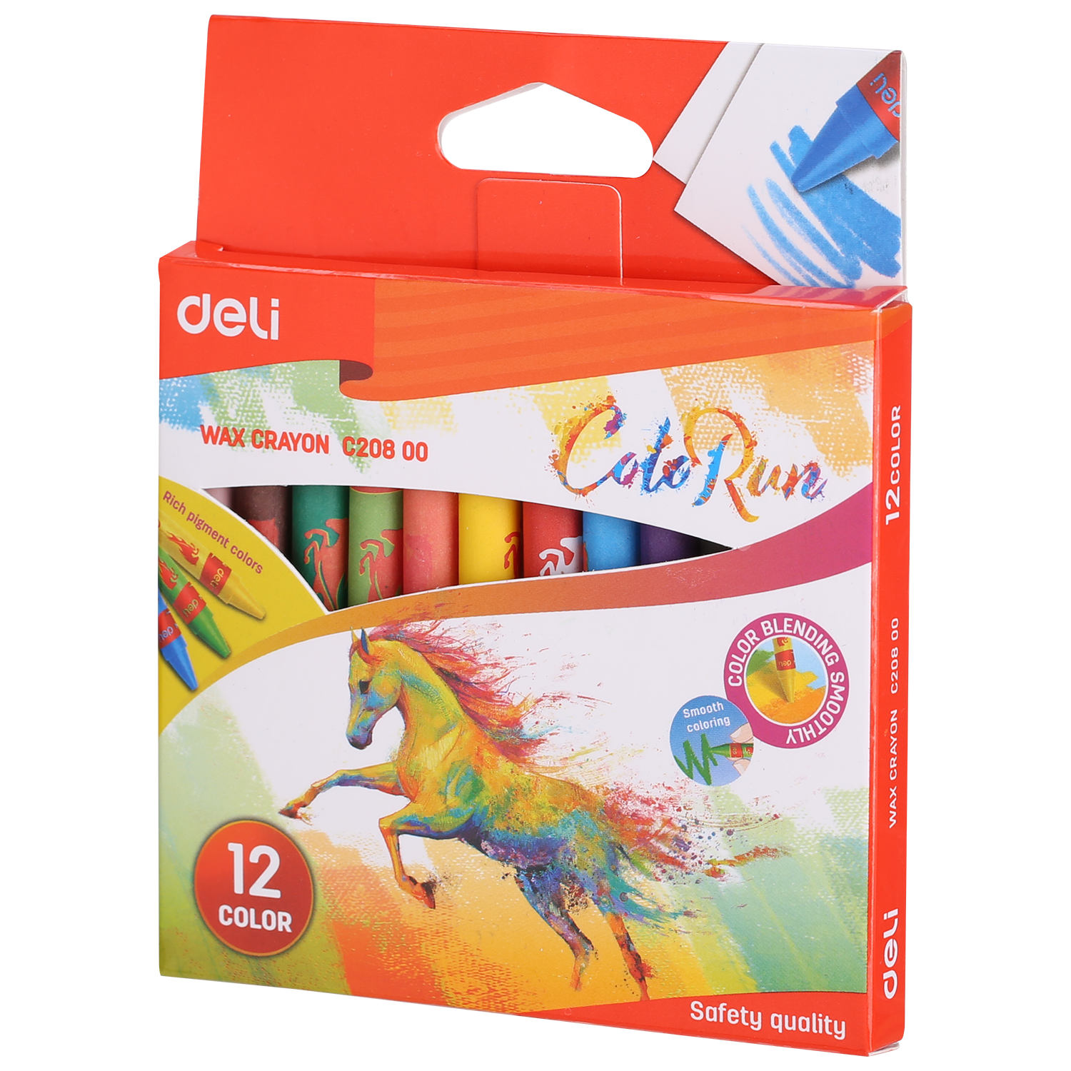 Мелки восковые Deli 