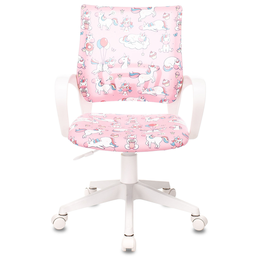 Кресло детское Бюрократ BUROKIDS 1W, ткань, пластик, розовый