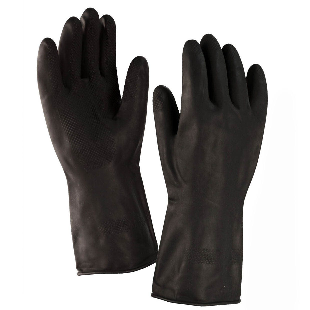 Перчатки кислотощелочестойкие, тип 1, К80 Щ40, р-р 1, черный