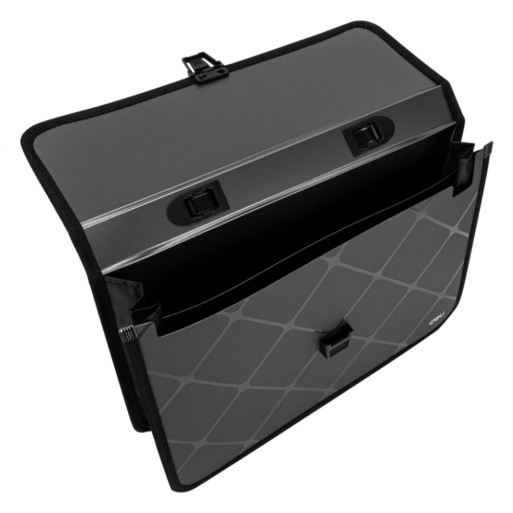 Портфель на 2 деления Deli, пластик, 2, ассорти