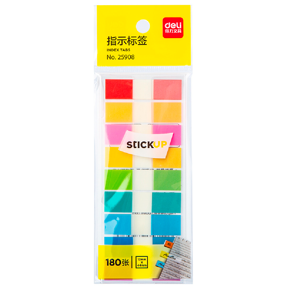 Закладки пластиковые Deli 