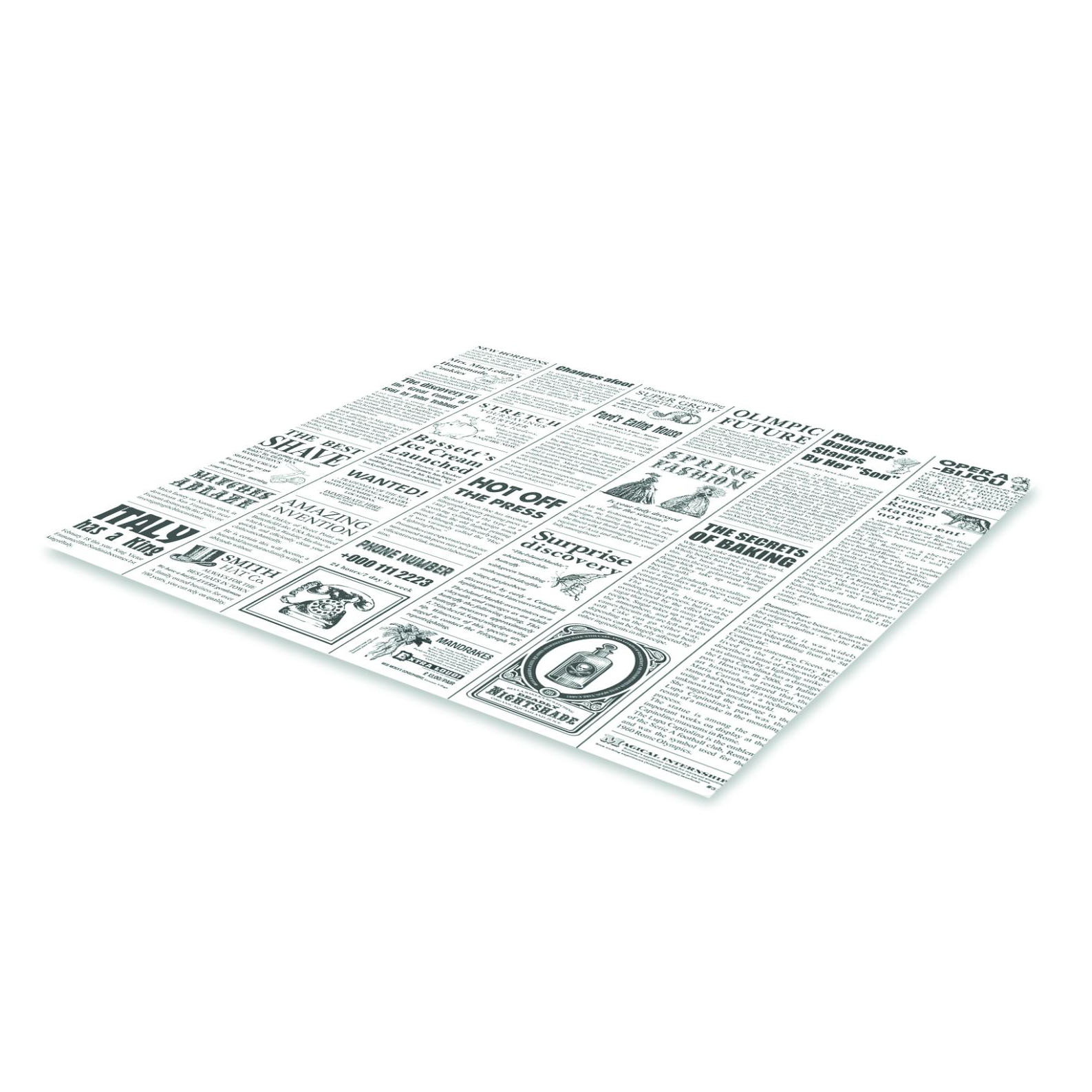 Подпергамент, 39x39 см, 1000 листов, белый