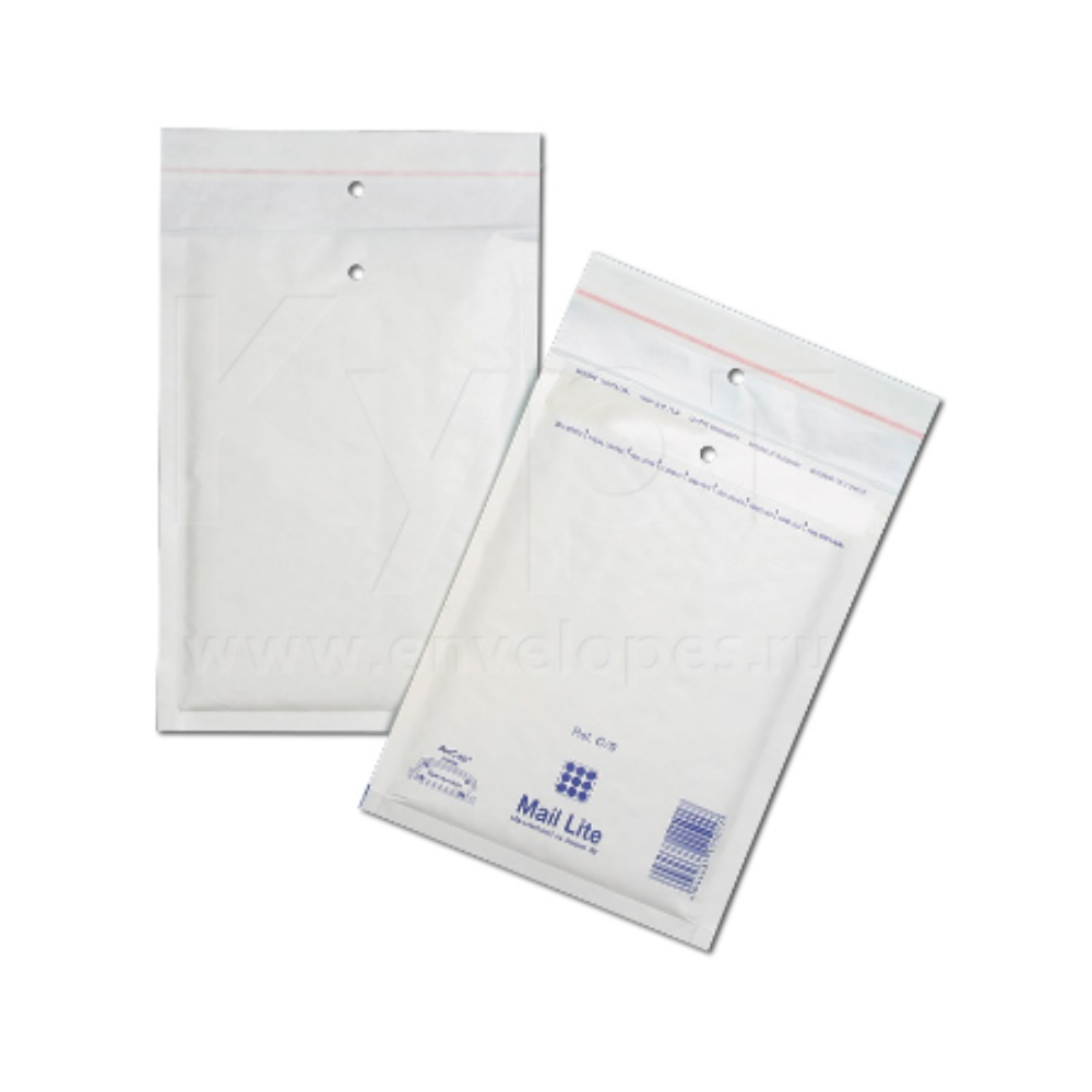 Конверт с воздушно-пузырчатой пленкой D/14, 100 шт, белый