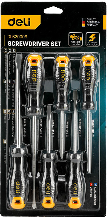 Набор отверток Deli 