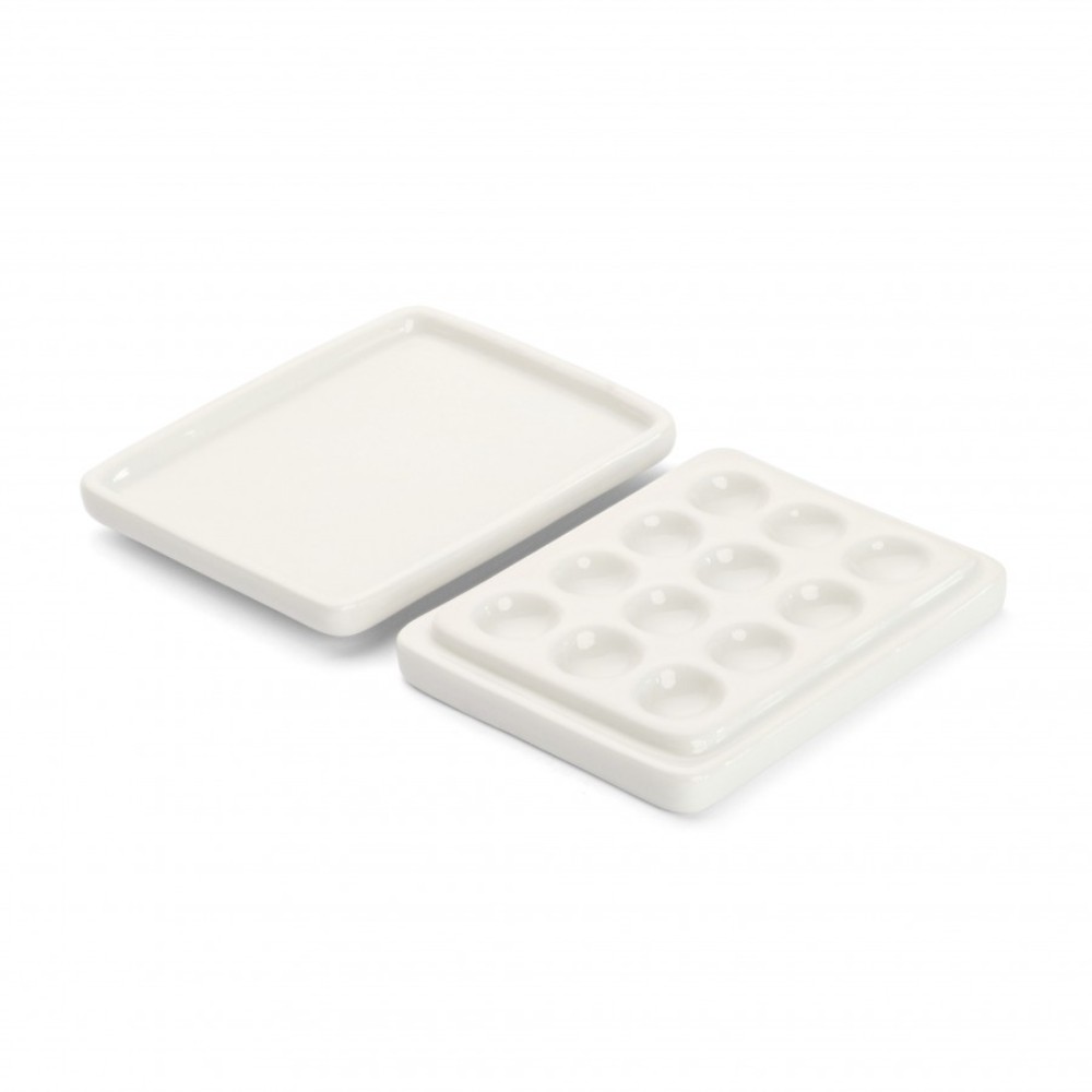 Палитра керамическая с крышкой 