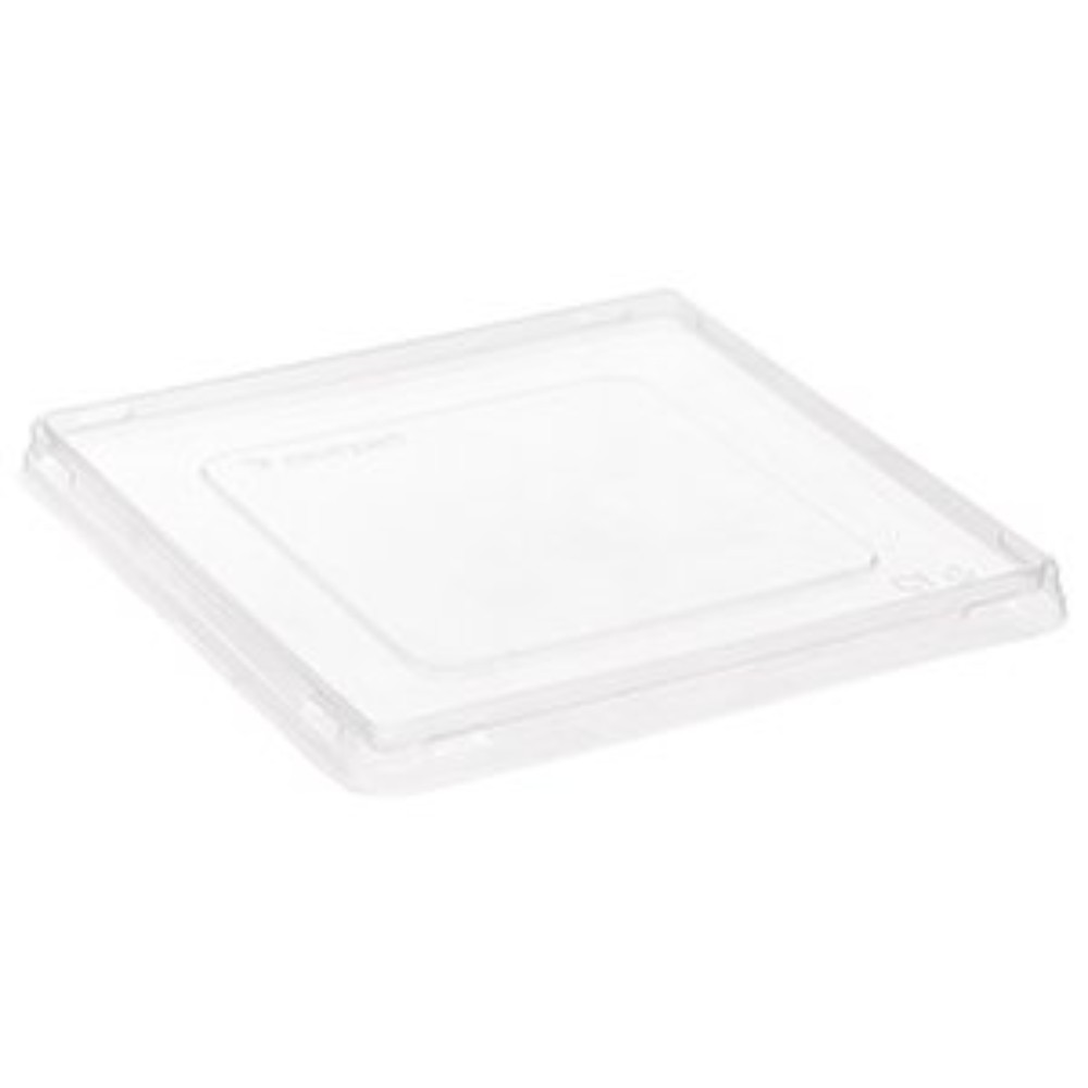 Контейнер бумажный для салата с крышкой, 1200 мл, 150 шт/упак, крафт, черное дно