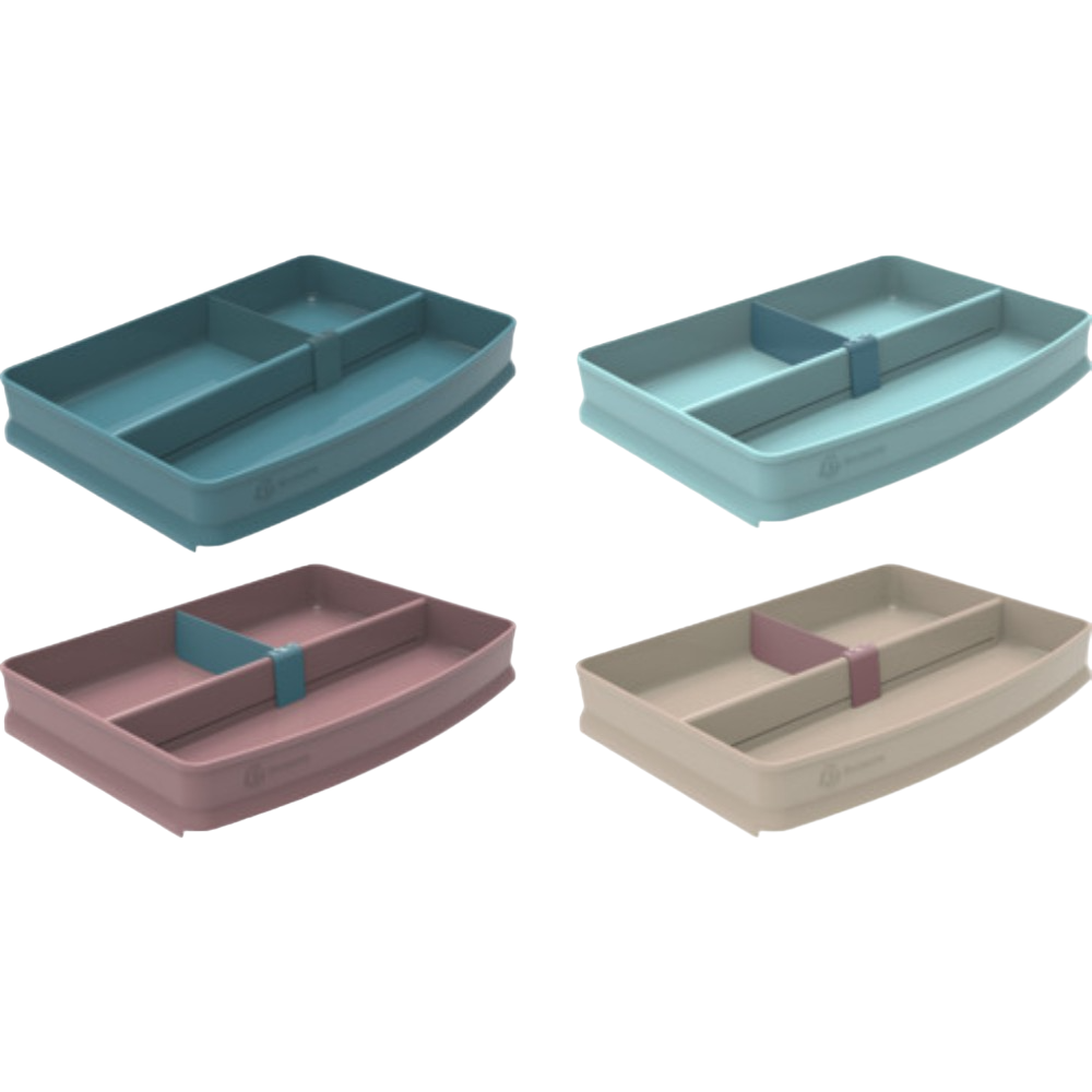 Подставка для канцелярских мелочей “Skandi”, 3 деления, ассорти