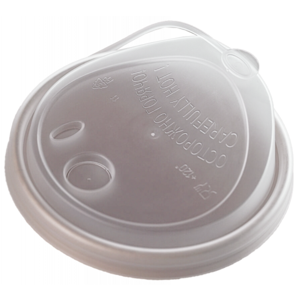 Крышка пластиковая одноразовая для стаканов d=80 мм, 250 мл, 50 шт/упак, прозрачный