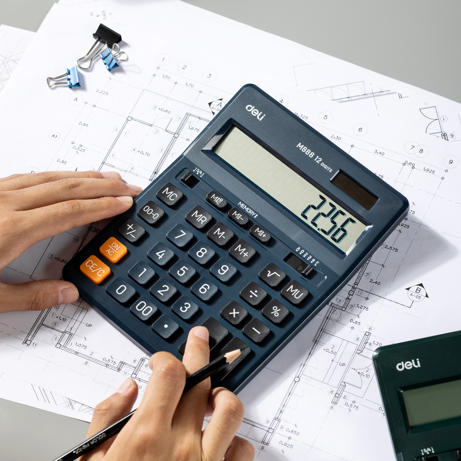 Калькулятор настольный Deli 