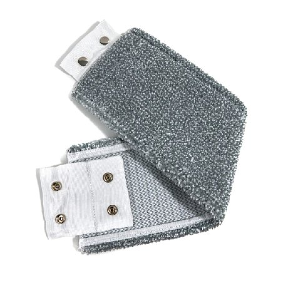 Насадка для плоской швабры 46х11 см с абразивом, языки-кнопки