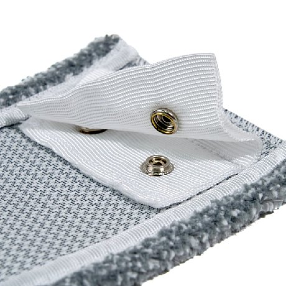 Насадка для плоской швабры 46х11 см с абразивом, языки-кнопки