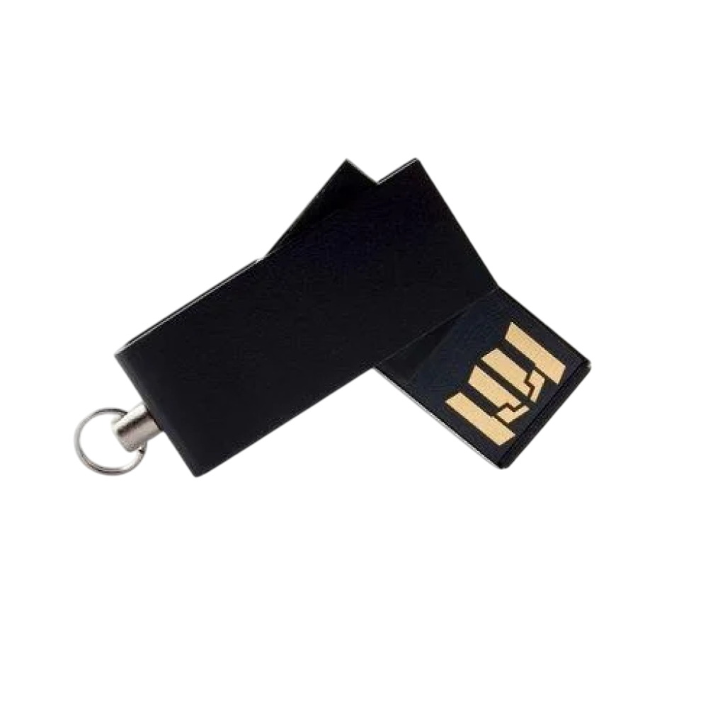 USB Flash 2.0 16 Gb VDM-055, пластик, метал, черный