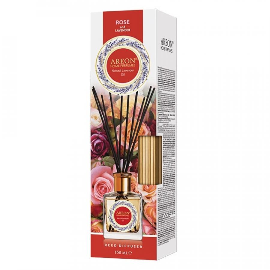 Аромадиффузор Areon Home perfume sticks роза и масло лаванды, 150 мл