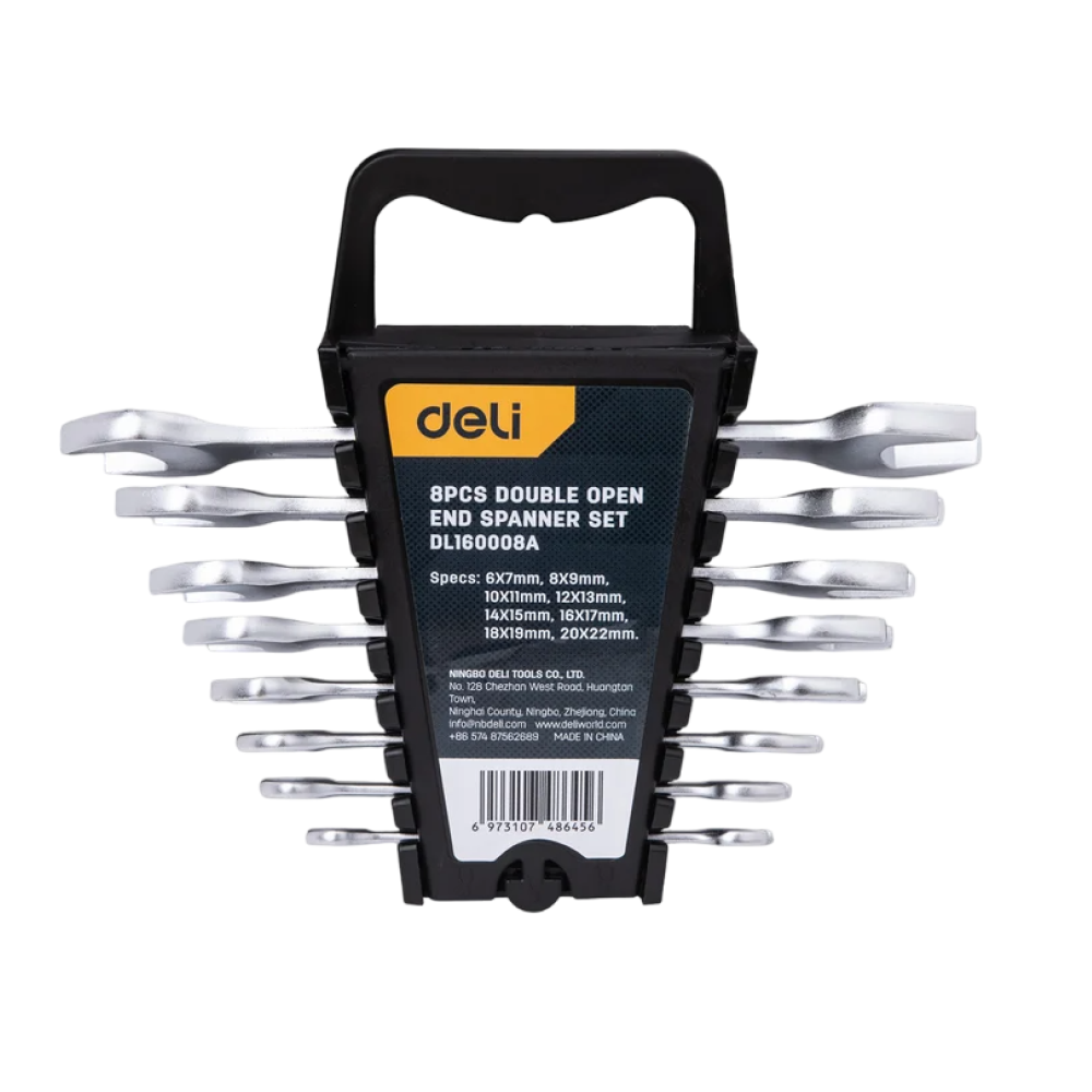 Набор ключей рожковых Deli 
