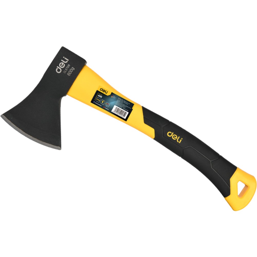 Топор Deli YS EDL5708, 0,6 кг, фибергласовая рукоятка