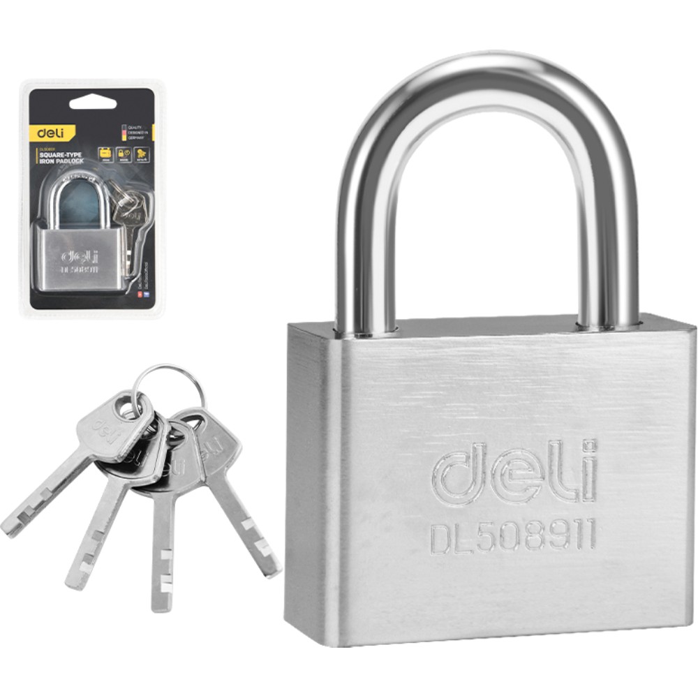 Замок навесной Deli 