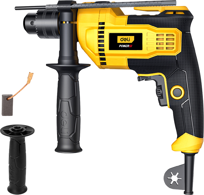 Дрель Deli YS EDL-CZ13-E6 Ударная 820 Вт, 3000 об/мин, 1 скорость