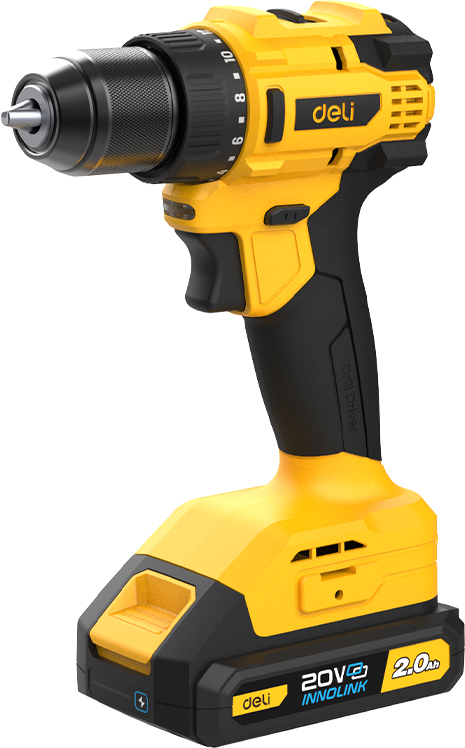Аккумуляторная дрель-шуруповерт Deli YS EDC120 20 В, 45 Нм, 2 АКБ, 2 Ач, сумка