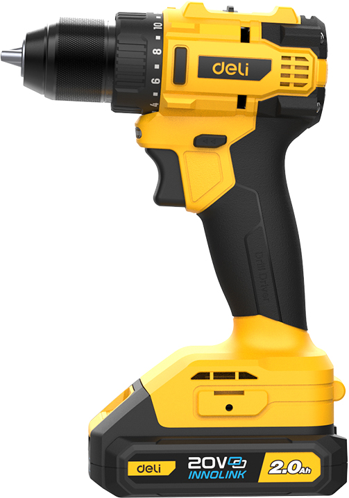 Аккумуляторная дрель-шуруповерт Deli YS EDC120 20 В, 45 Нм, 2 АКБ, 2 Ач, сумка