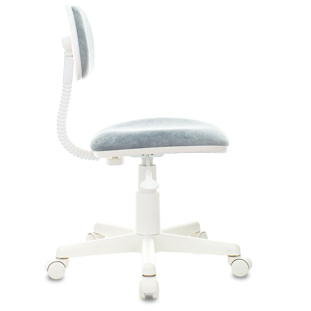 Кресло детское Бюрократ CH-W201NX, ткань, пластик, серо-голубой