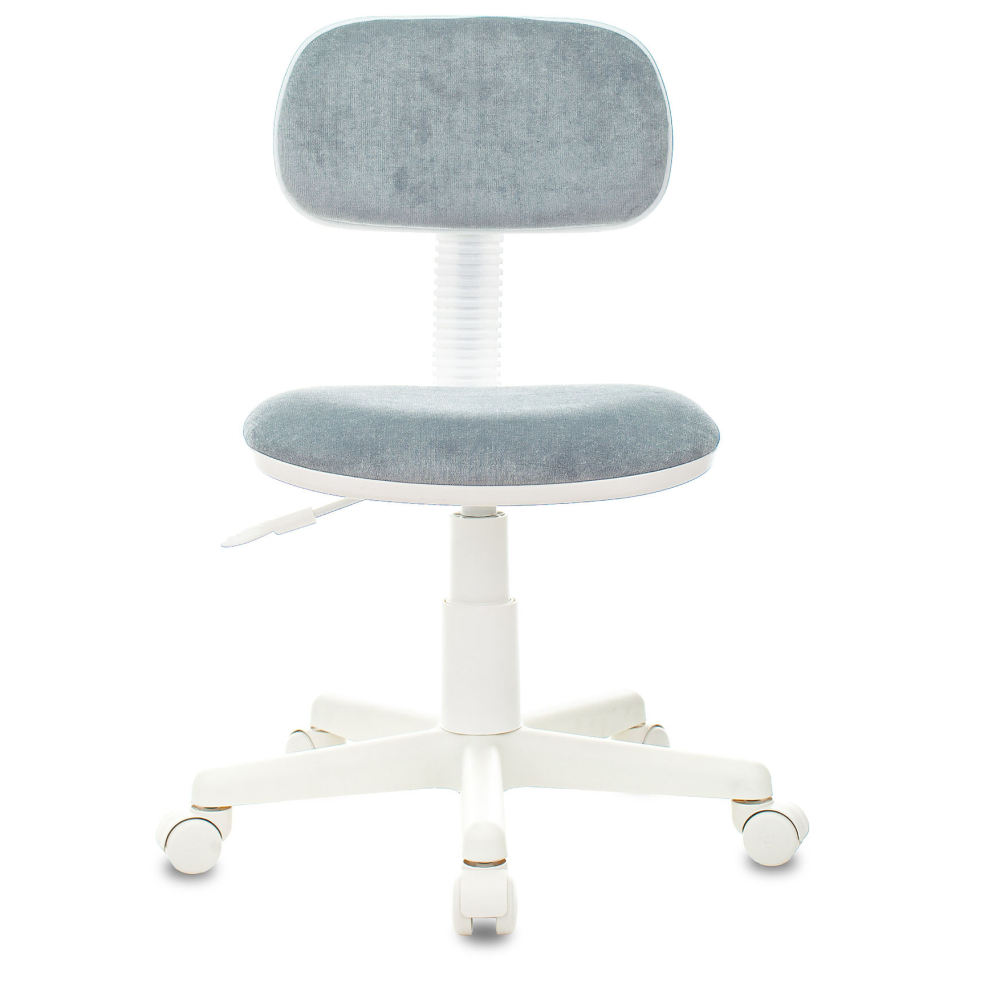 Кресло детское Бюрократ CH-W201NX, ткань, пластик, серо-голубой