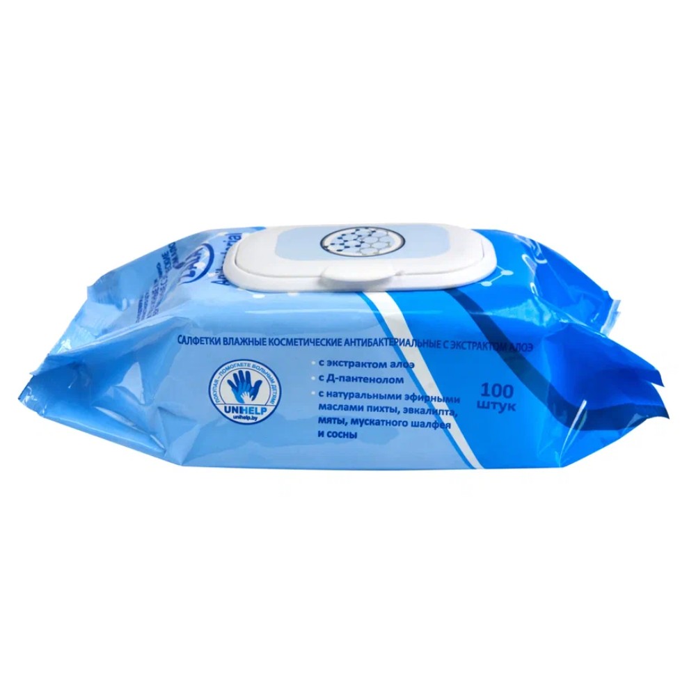 Чистящие салфетки влажные гигиенические антибактериальные 