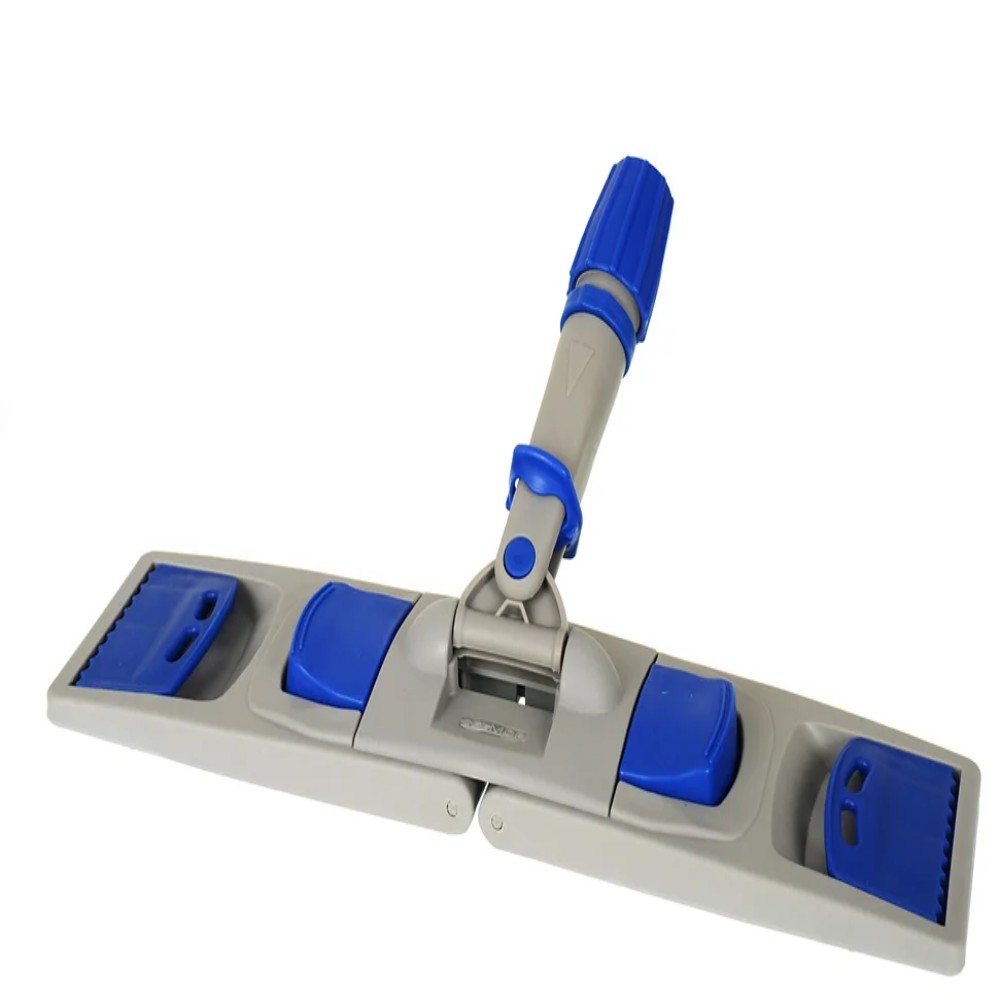 Держатель для мопов, 50см с зажимами, синий