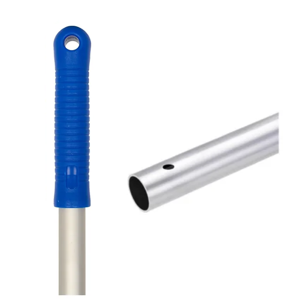 Ручка для МОПа алюминиевая, 130см, d=22мм, синий