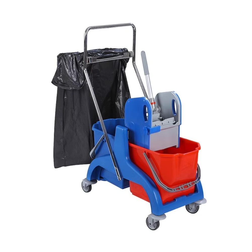 Тележка комплексная 2х25л с отжимом и держателем для мешка