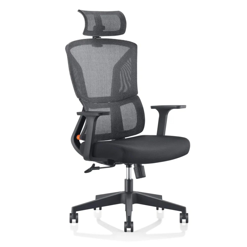 Кресло для руководителя SitZone U-065A сетка/ткань, черный