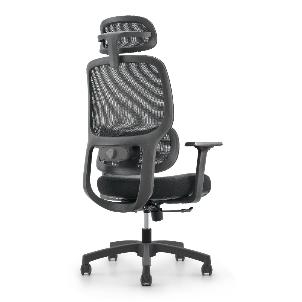 Кресло для руководителя SitZone U-073A сетка/ткань, черный